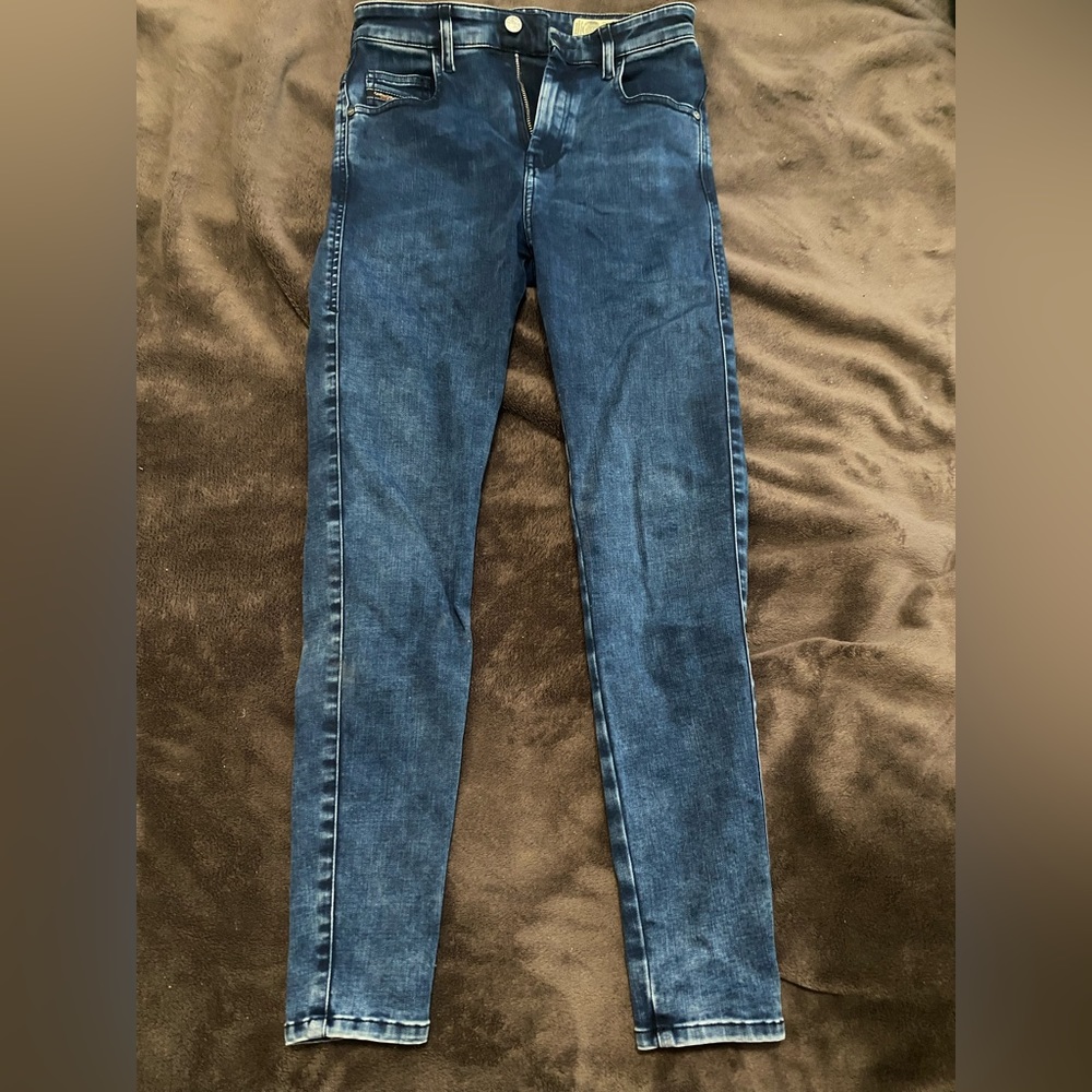 Diesel d slandy high rise skinny jeans 27